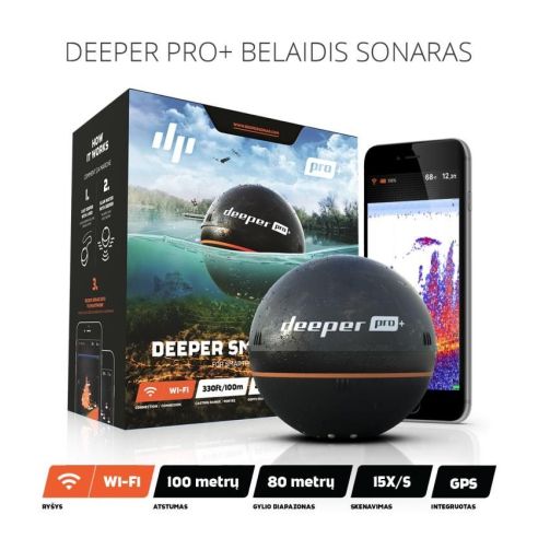 Echolotas Deeper Smart Fishfinder