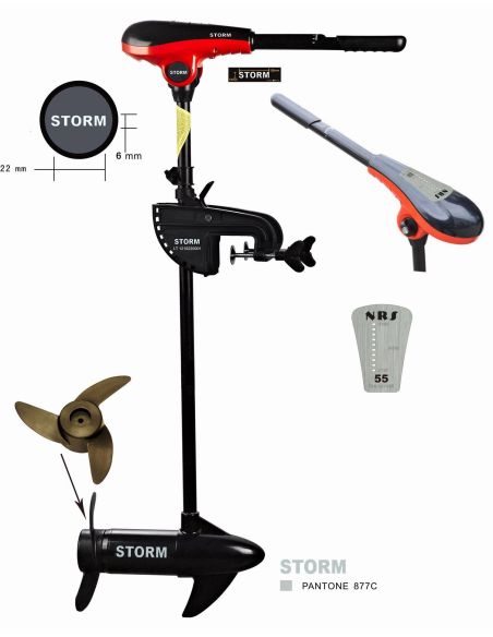 Elektrinis variklis Storm 36lb su indikatorium