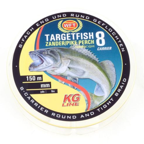 Valas WFT Target Fish 8 TF8 Zander Yellow 150m