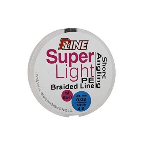 P-LINE SUPER LIGHT BRAIDED PE 250 m. 0,02-0,06mm