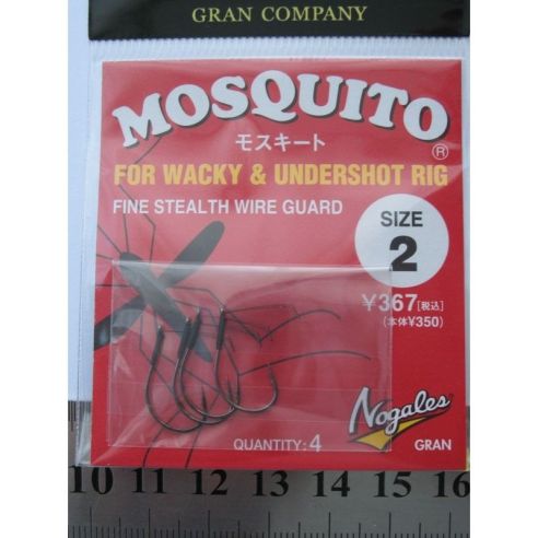 Ofsetiniai kabliai Gran Mosquito Nr.2 su apsauga