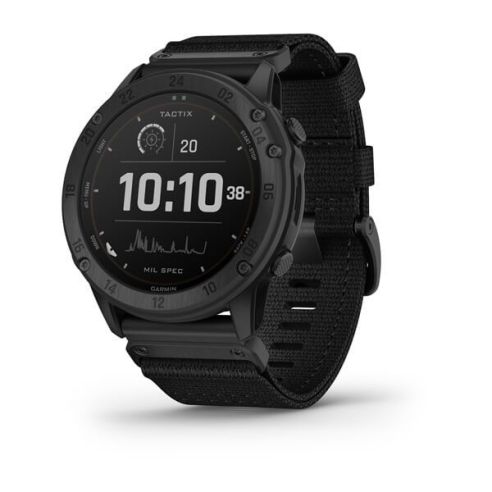 Išmanusis laikrodis Garmin Tactix Delta Solar Edition, taktinis GPS laikrodis su nailoniniu dirželiu