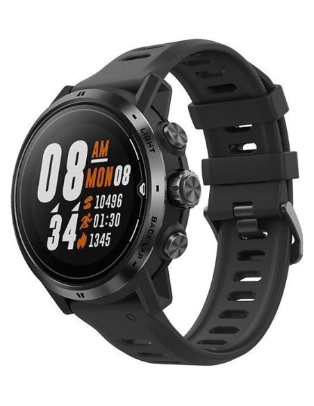 Išmanusis laikrodis Coros APEX Pro Premium Multisport GPS, Juodos spalvos, Silikoninė apyrankė
