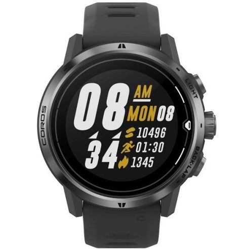 Išmanusis laikrodis Coros APEX Pro Premium Multisport GPS, Juodos spalvos, Silikoninė apyrankė