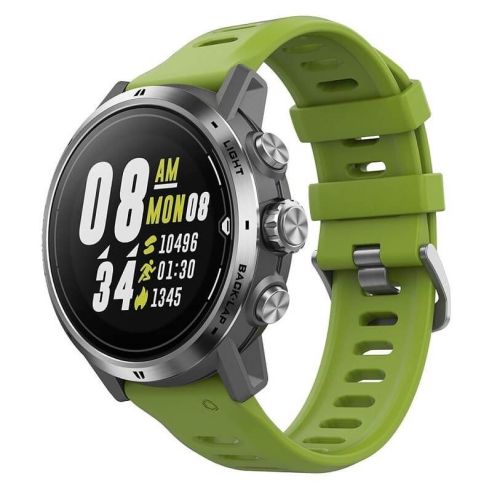 Išmanusis laikrodis Coros APEX Pro Premium Multisport GPS, Sidabrinės/Žalios spalvos