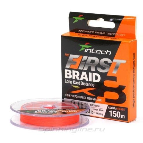 Naujiena Pe Valas Intech Ygk First Braid X8 Orange 150m