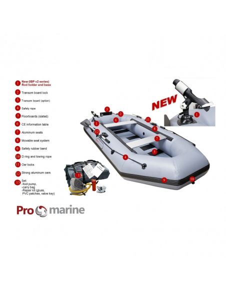 VALTIS PROMARINE IBP265 su transu, ILGIS 265CM, SPALVA