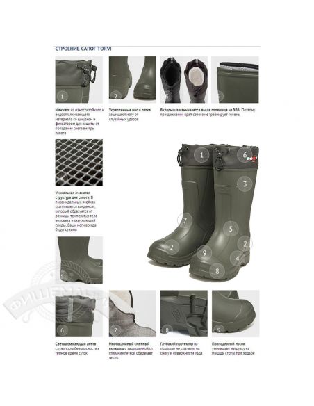 Žieminiai Batai TORVI" -60°C dydžiai 40-48-75,00 