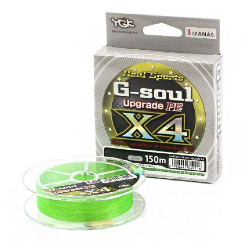 PE VALAS YGK G SOUL X4 UPGRADE 150M NR.0,2 green-0,00 