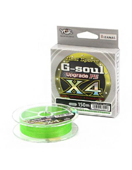 PE VALAS YGK G SOUL X4 UPGRADE 150M NR.0,2 green-0,00 