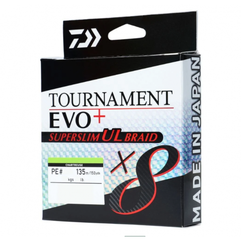 PE valas Daiwa TNx8 EVO+ Super Slim UL 0,05 mm 6,40 kg 135m