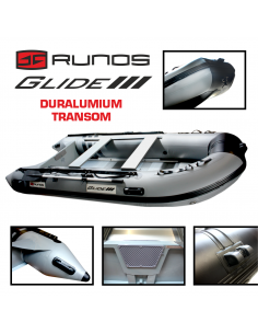 Pripučiama valtis „Runos GLIDE“ 3,3m su DURALIUMINIU TRANSU ir