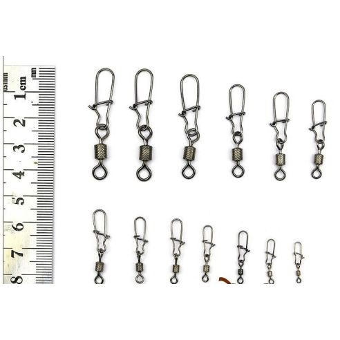 Suktukai AGAT Rolling Swivel 8-10-12 dydziai